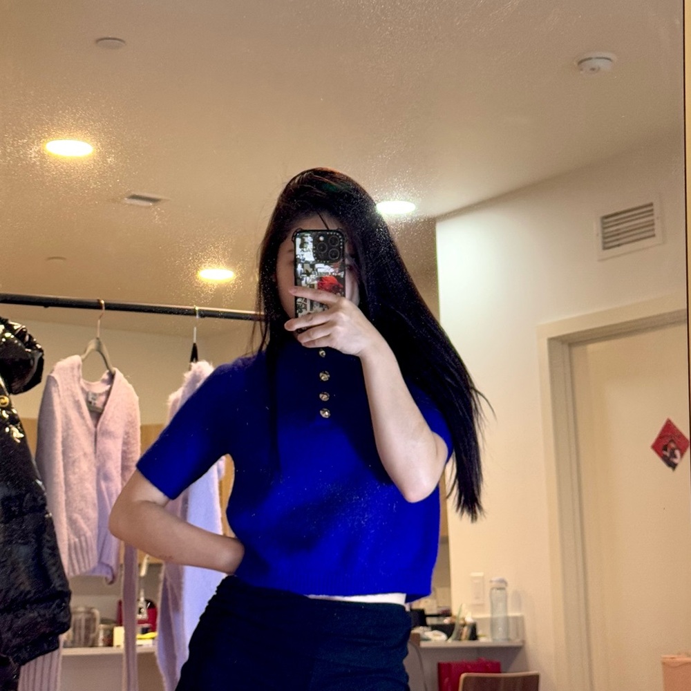 Massimo Dutti xs dark blue sweater